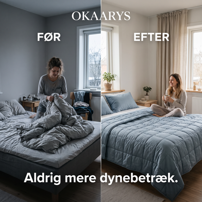 Okaarys Den 2-i-1 Dyne Der Gør Dynebetræk Unødvendigt