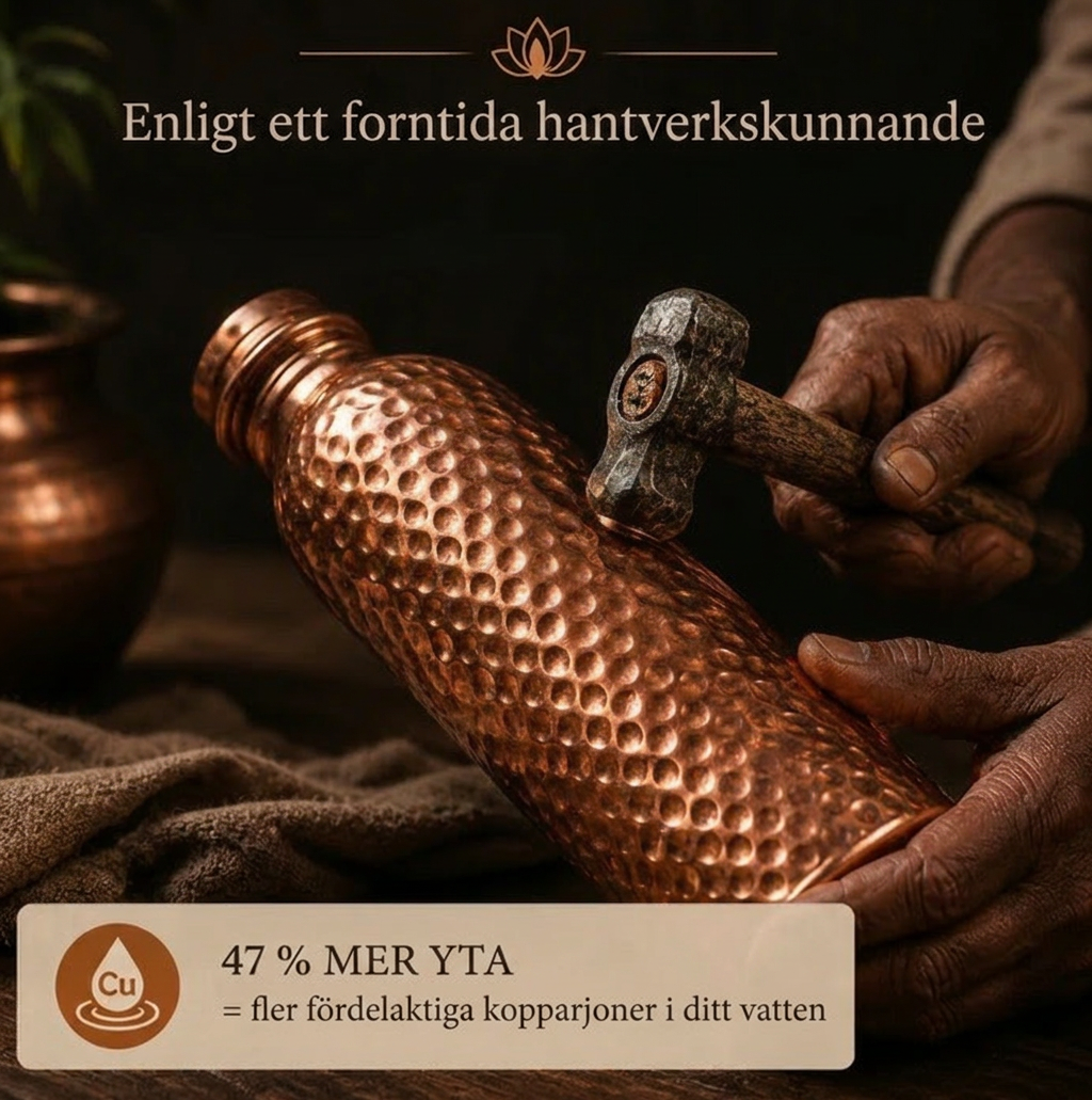 Okaarys - Säg Nej Till Plast – Kopparflaska för ett Hälsosammare Liv