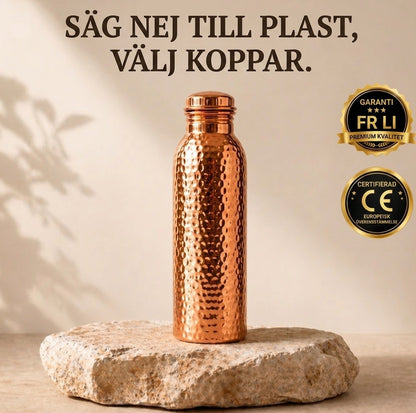 Okaarys - Säg Nej Till Plast – Kopparflaska för ett Hälsosammare Liv